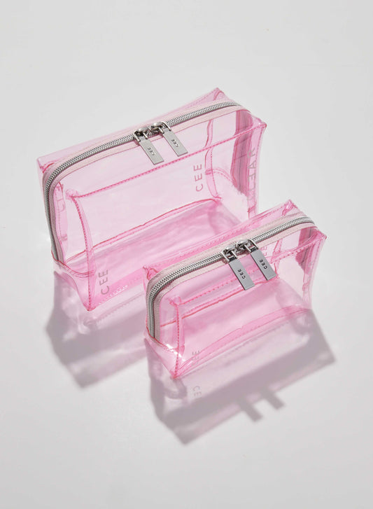 BLUSH SMALL + MINI COSMETIC CASE DUO