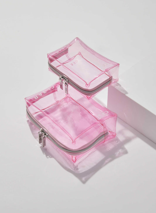BLUSH SMALL + MINI COSMETIC CASE DUO