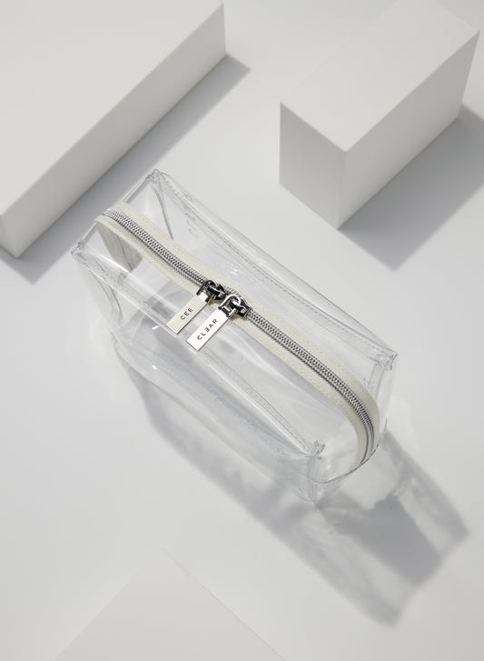 CLEAR SMALL COSMETIC CASE