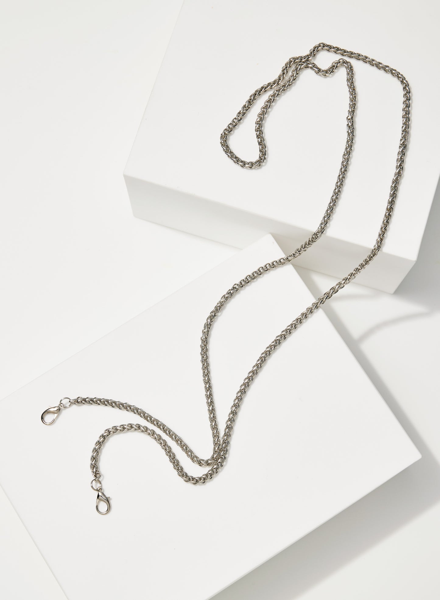 CLEAR CROSS BODY BAG + CHAIN SET
