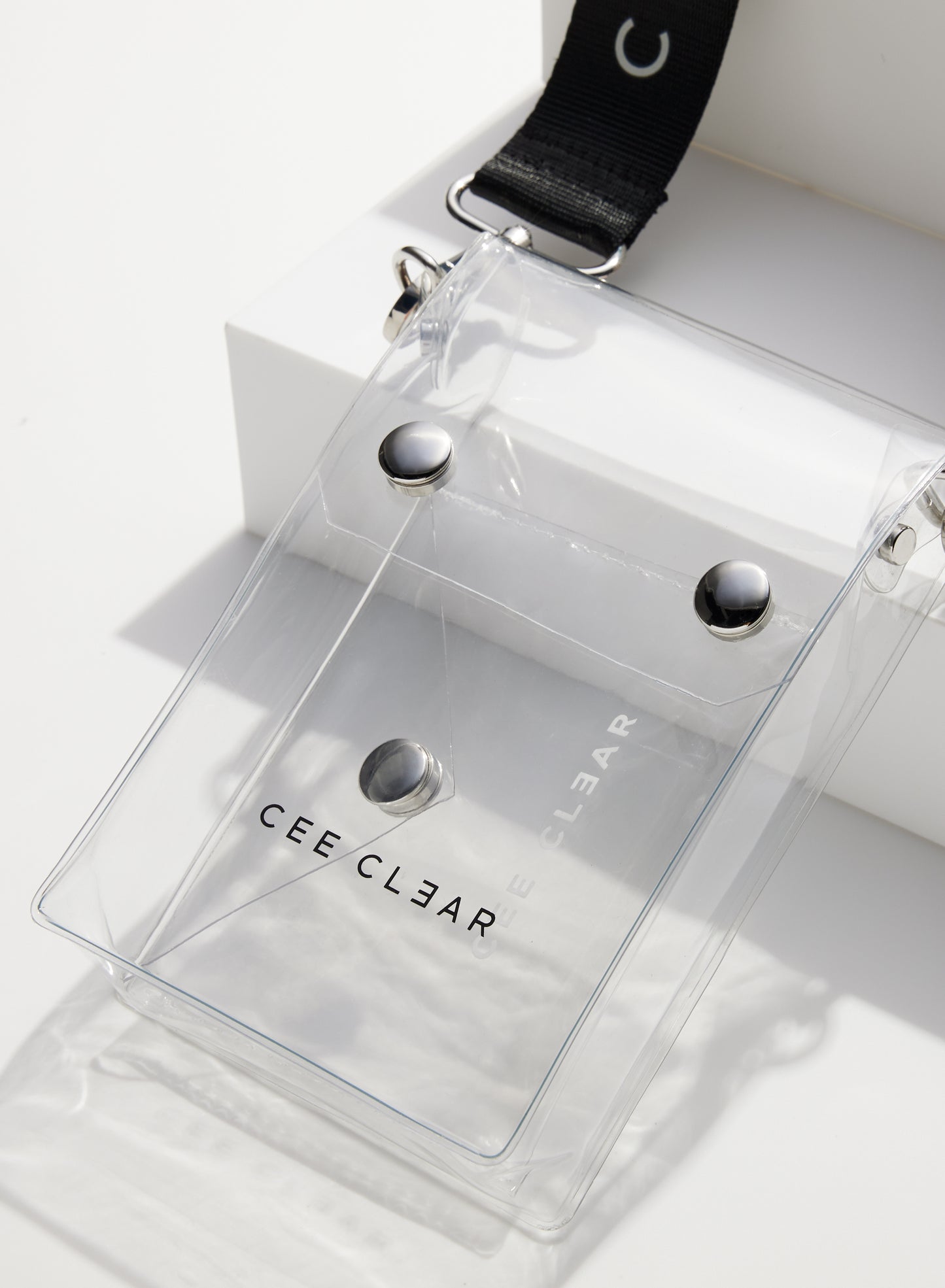 CLEAR CROSS BODY BAG + CHAIN SET